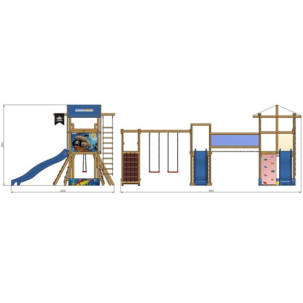 SportBaby-12 large children's playground