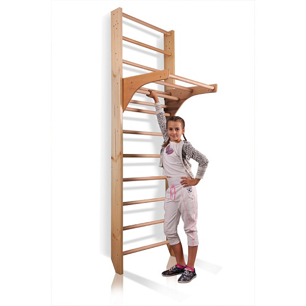 Swedish wall with a horizontal bar Combi-1-240 cm, SportBaby