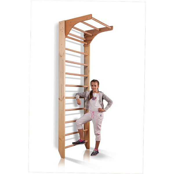 Swedish wall with a horizontal bar Combi-1-240 cm, SportBaby