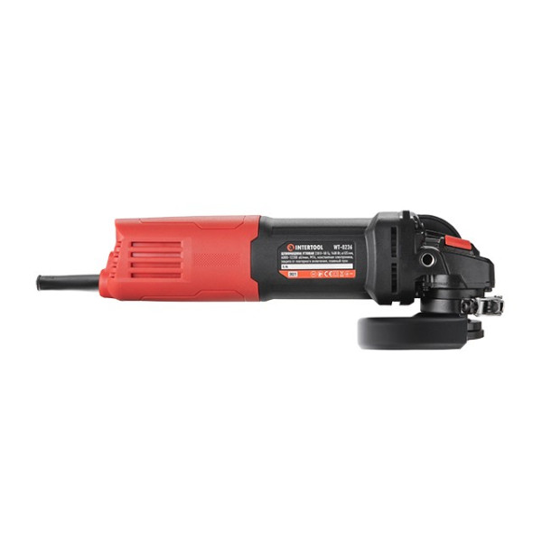 Angle grinder 1400 W, circle diameter 125 mm, 6000-12200 rpm, rotation stabilization system, protection against re-starting, soft start Intertool WT-0236