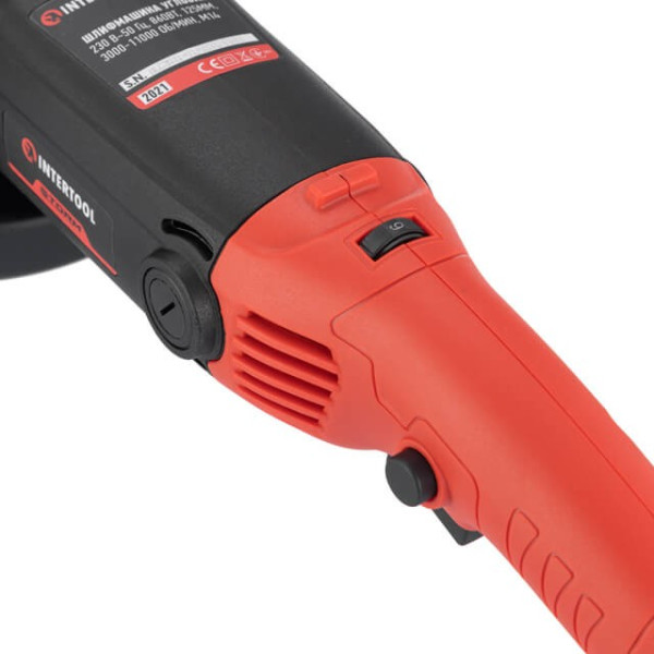 Angle grinder 860 W, circle diameter 125 mm, 3000-11000 rpm. Intertool WT-0232