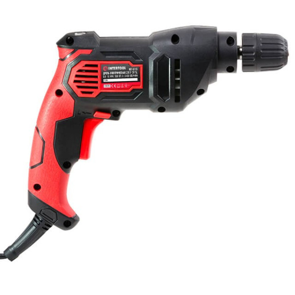 Drill 500 W, 0-2400 rpm, 1.0-10 mm, self-clamping chuck, reverse Intertool WT-0115