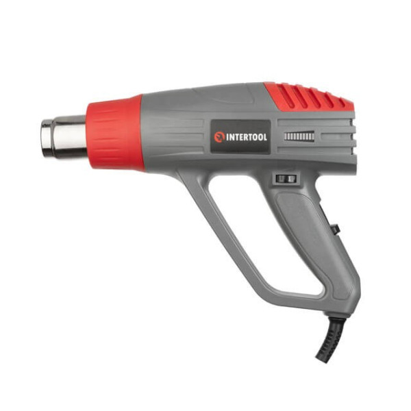 Technical hair dryer, 2000 W, 3 modes, 60-600 °С, 300-500 l/min Intertool DT-2420