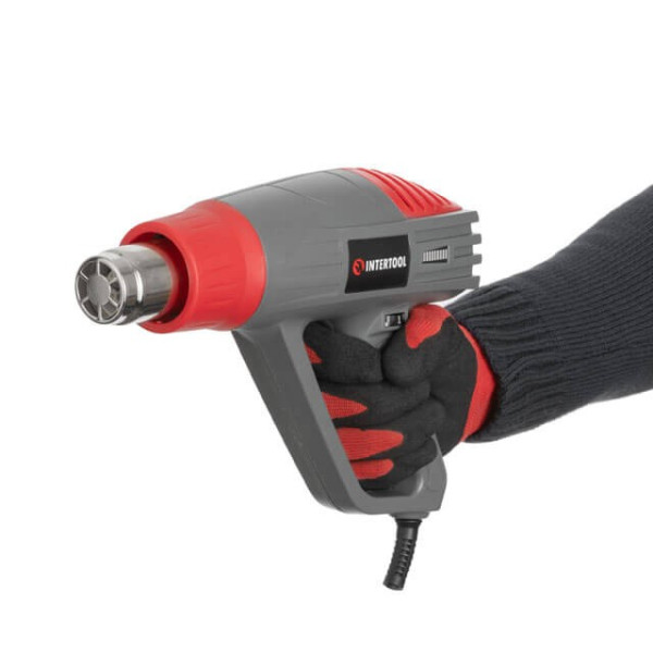Technical hair dryer, 2000 W, 3 modes, 60-600 °С, 300-500 l/min Intertool DT-2420