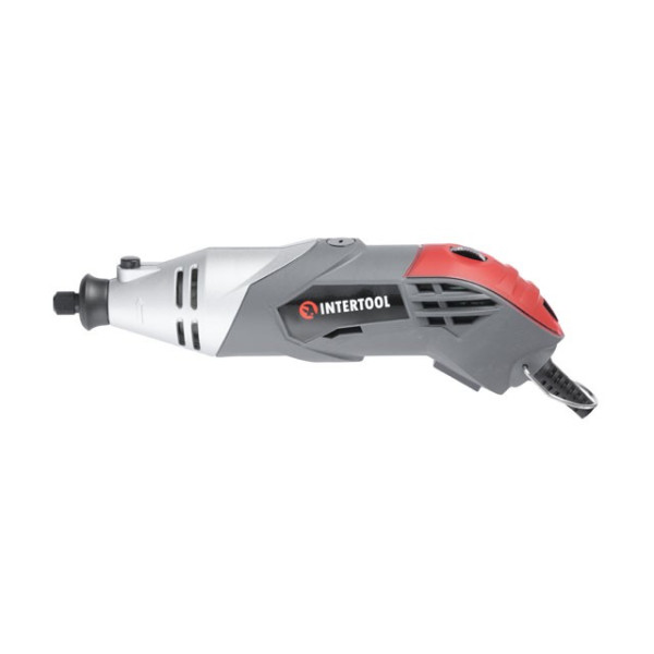 Straight grinder (engraver) 170 W, 8000-35000 rpm, case, accessories 40 units, flexible shaft Intertool DT-0517