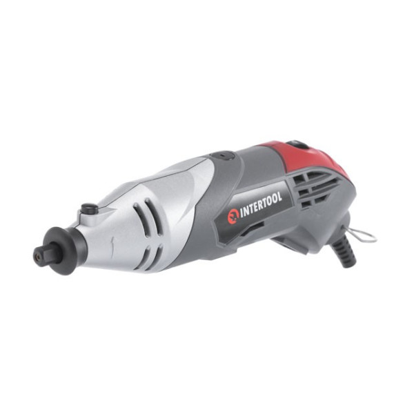 Straight grinder (engraver) 170 W, 8000-35000 rpm, case, accessories 40 units, flexible shaft Intertool DT-0517