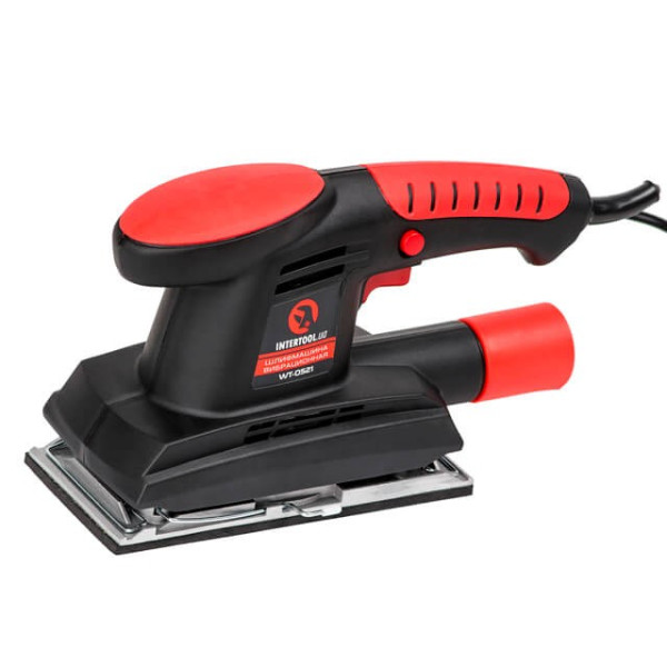 Шліфмашина вібраційна 200 Вт, 11000 кол./хв, платформа 187*90 мм Intertool WT-0521
