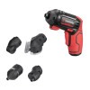 Cordless screwdriver, 4V, 5 Nm, lithium-ion, 1.5 Ah, 200 rpm, 4 nozzles + bits, case Intertool WT-0300