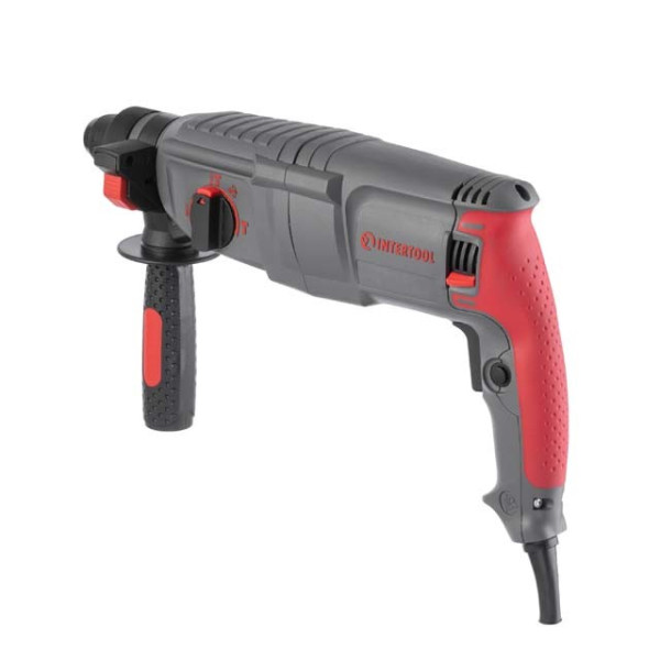 Перфоратор 850 Вт, 3.2 Дж, 0-900 об/мин, 0-4400 уд/мин, 3 режима, SDS plus Intertool DT-0180