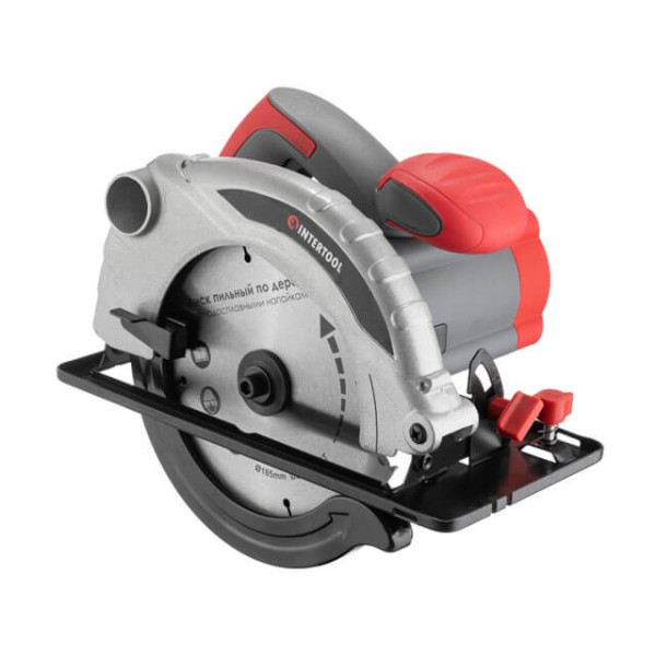 Circular saw 1300 W, 5000 rpm, angle of inclination 0-45°, cutting depth 41/57 mm, disc 185*20 mm Intertool DT-0613