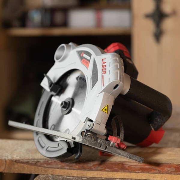 Circular saw 2000 W, 5000 rpm, angle 90-45°, cutting depth 85-56 mm, disc 235*30 mm, 40 teeth, laser Intertool WT-0623