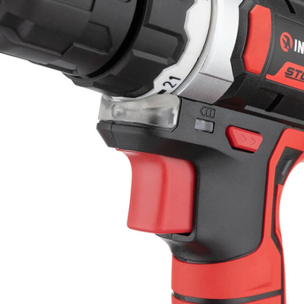 Cordless drill-screwdriver Li-Ion 18 V, 25 Nm, 0-400/0-1500 rpm, 2*2.0 Ah Intertool WT-0314