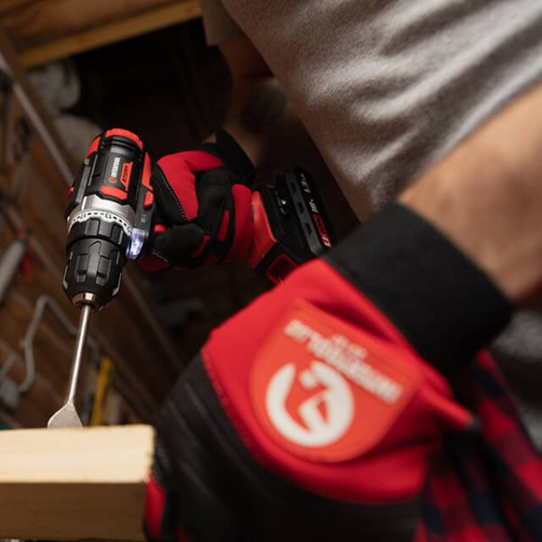 Cordless drill-screwdriver Li-Ion 18 V, 25 Nm, 0-400/0-1500 rpm, 2*2.0 Ah Intertool WT-0314