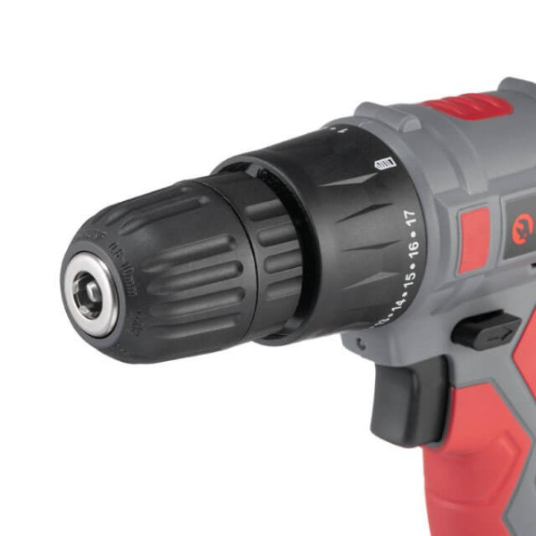 Cordless drill-screwdriver 18 V, 17 Nm, 0-700 rpm, 0.8-10 mm, Li-Ion, 1.5 Ah Intertool DT-0315