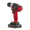 Li-Ion rechargeable drill-screwdriver 18 V, 25 Nm, 0-400/0-1500 rpm, 1.3 Ah Intertool WT-0313