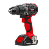 Cordless drill-screwdriver with a brushless motor 18 V, 50 Nm, 0-400/0-1500 rpm, 1.5-13 mm, Li-Ion, 2*2.0 Ah, ZP, case Intertool WT-0331