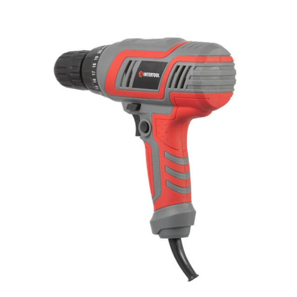 Electric drill-screwdriver 320 W, 220 V, 0-750 rpm, 0.8-10 mm, 10 Nm Intertool DT-0103