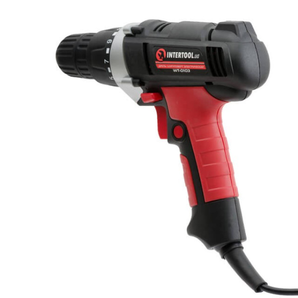 Electric drill-screwdriver 400 W, 0-800 rpm, 0.8-10 mm, max. 20 Nm Intertool WT-0103