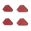 Set of magnetic holders for welding 4 pcs., 45°, 90°, 135°, 4 kg, 53*37*47*7 mm Intertool MW-0008