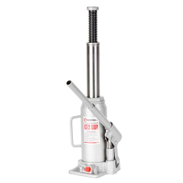 Домкрат стовпчик одноштоковий 10 т Intertool GT0025