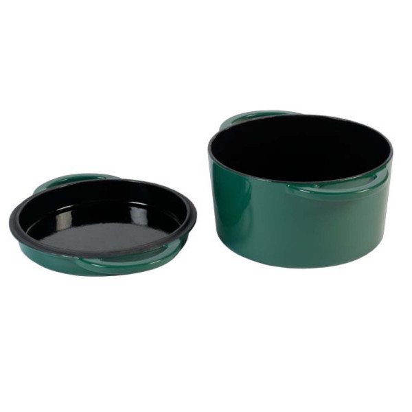 Cast iron boiler BigGreenEgg, green