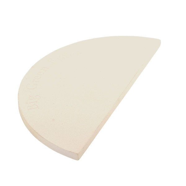 Semi-circular ceramic pancake for Big Green Egg L