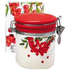 Емкость для сыпучих продуктов 0,5 л Калина красная (h-10 см, d-9,5 см) SNT Украина