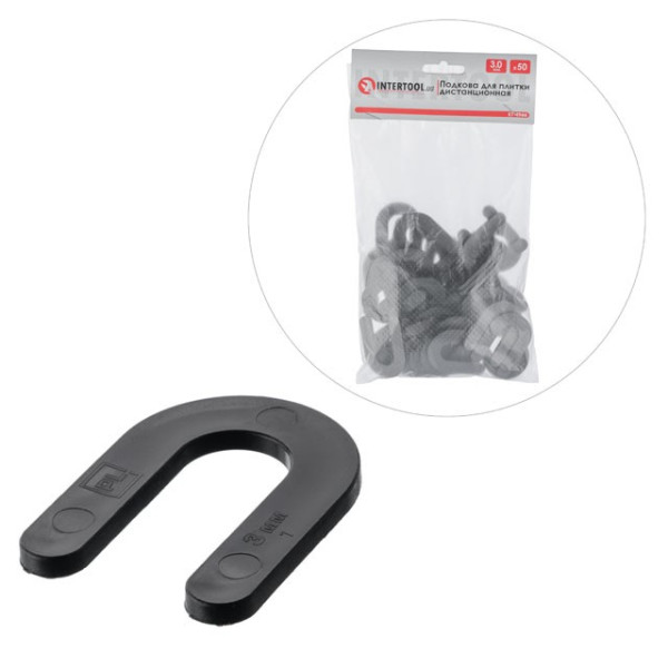 Horseshoe for tiles remote 3 mm, 50 pcs Intertool KT-4944