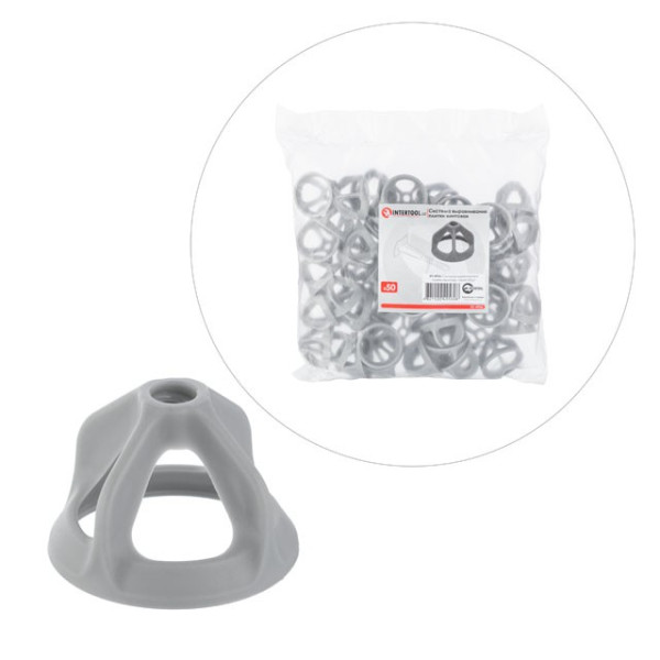 The tile leveling system is screw, nut 50 pcs Intertool KT-4956