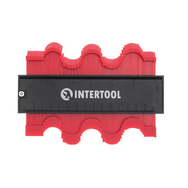 Contour copying template 150 mm, ABS, with Intertool MT-0015 clamp