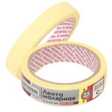 Painter's tape 25 mm, 20 m, yellow Intertool DM-2520