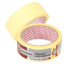 Painter's tape 38 mm, 20 m, yellow Intertool DM-3820