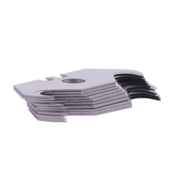 Set of HOOK blades for finishing work in a plastic box, 10 pcs Intertool HT-0517