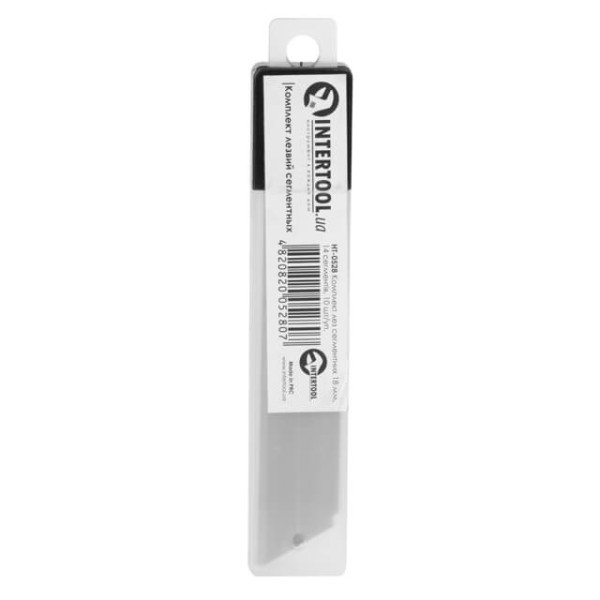 A set of segmental blades 18 mm, 14 segments, 10 pcs/pack. Intertool HT-0528