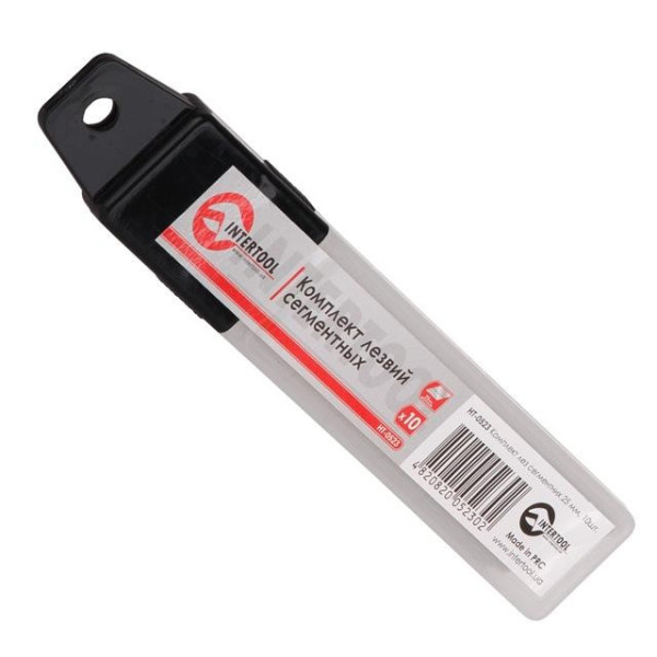 Комплект лезвий сегментных 25 мм, 10 шт Intertool HT-0523