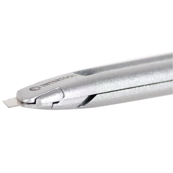 Metal reinforced knife, blade 9 mm, screw-fixing of the blade Intertool HT-0509