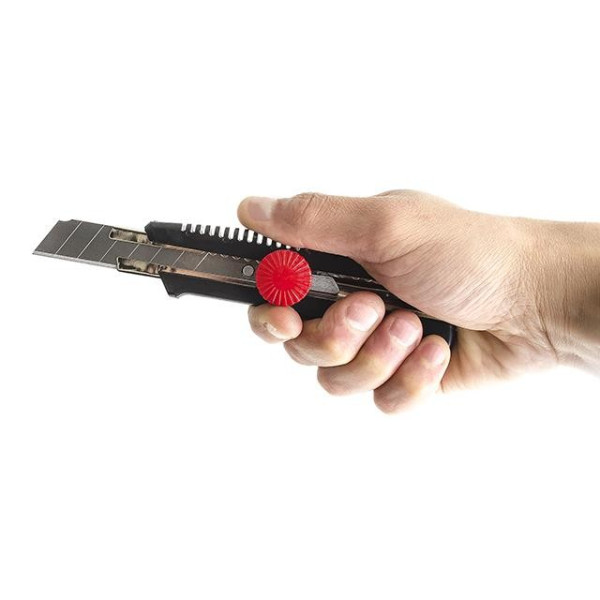 Intertool HT-0502 18 mm metal blade guide knife with screw lock