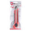 Knife with a metal guide under the blade 25 mm, rubberized handle Intertool HT-0526