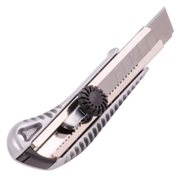 Knife with 18 mm snap-off blade, metal guide Intertool HT-0507
