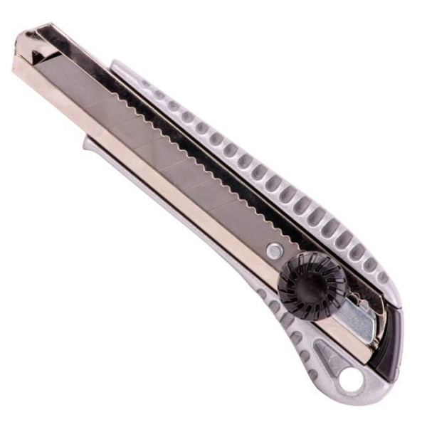 Knife with 18 mm snap-off blade, metal guide Intertool HT-0507