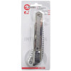 Knife with a snap-off blade 18 mm, with a metal guide, anti-slip case Intertool HT-0504