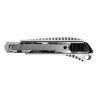 Knife with a snap-off blade 18 mm, with a metal guide, anti-slip case Intertool HT-0504