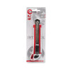 Knife with 3 snap-off blades 18 mm, metal guide, anti-slip case Intertool HT-0508
