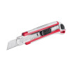 Knife with 3 snap-off blades 18 mm, metal guide, anti-slip case Intertool HT-0508