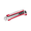 Knife with 3 snap-off blades 18 mm, metal guide, anti-slip case Intertool HT-0508