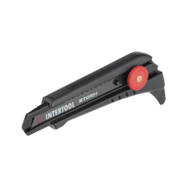 Segment knife for linoleum 18 mm, metal guide, screw fixing STORM Intertool HT-0539