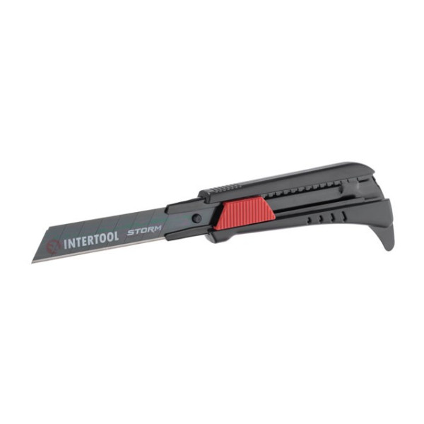 Segment knife for linoleum 18 mm, metal guide, STORM Intertool HT-0538