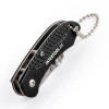 Folding construction knife with trapezoidal blade 9 mm mini, SK5, aluminum handle Intertool HT-0532