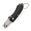 Folding construction knife with trapezoidal blade 9 mm mini, SK5, aluminum handle Intertool HT-0532