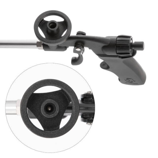 Manual foam gun, mechanical, with teflon coating of the tube and cylinder holder, with interchangeable nozzles Intertool PT-0605